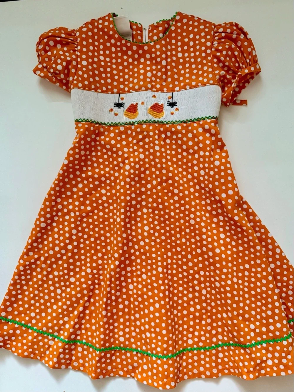 3T Smocked Halloween Dress